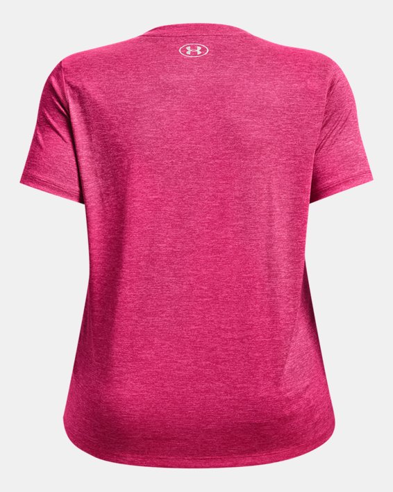 Women's UA Tech™ Twist V-Neck Short Sleeve, Pink, pdpMainDesktop image number 5